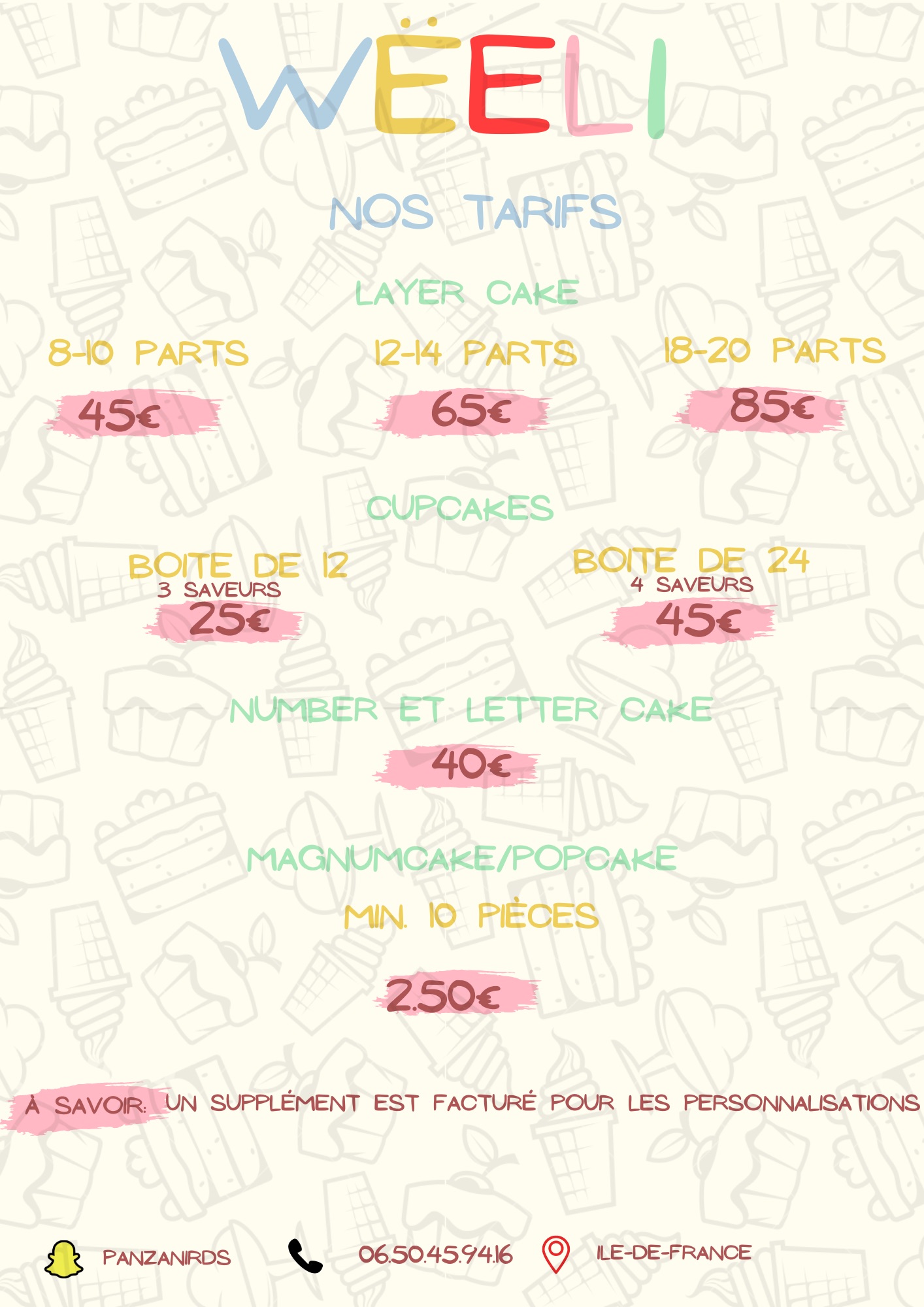 Layer cake, cupcakes & co