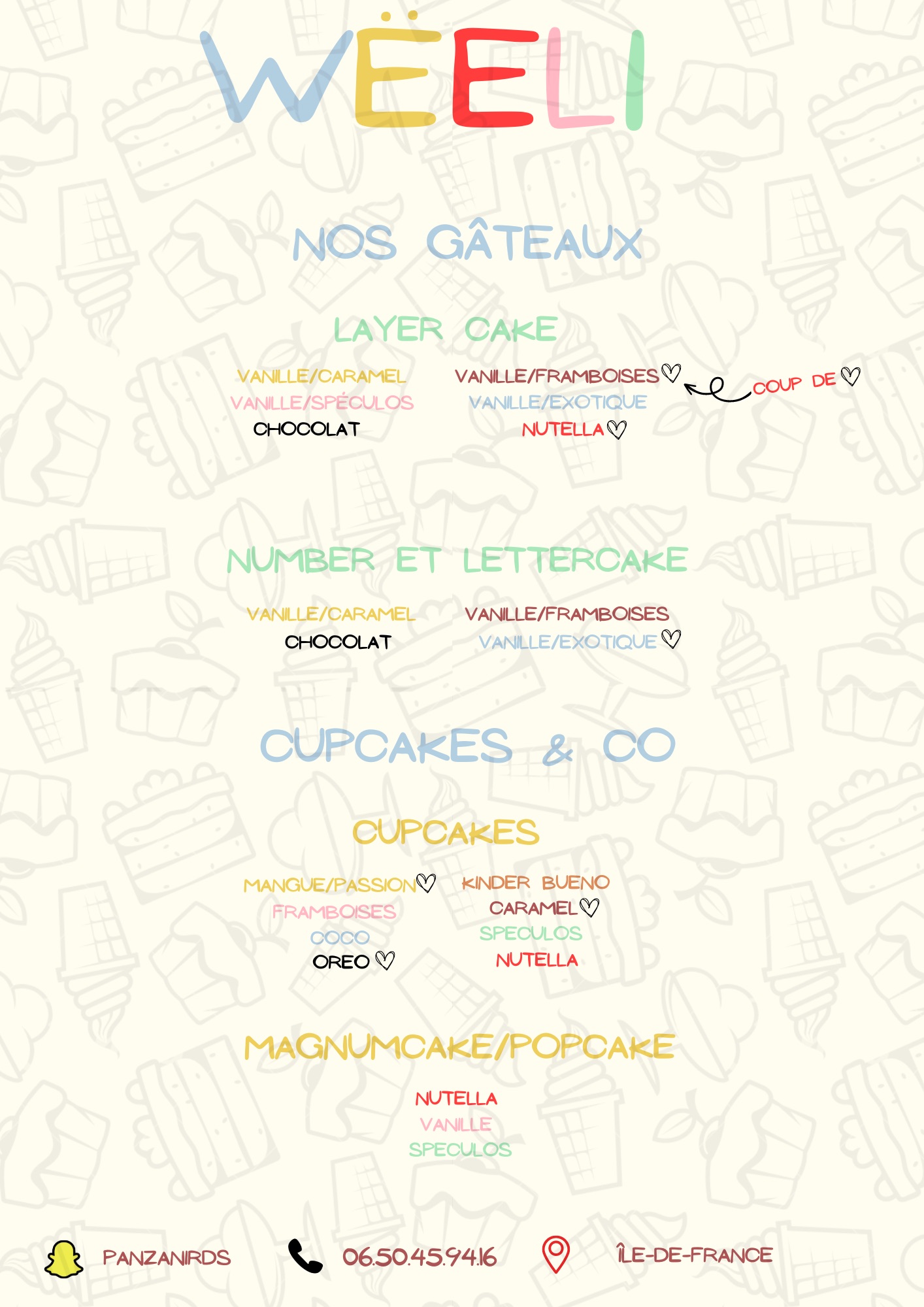 Layer cake, cupcakes & co